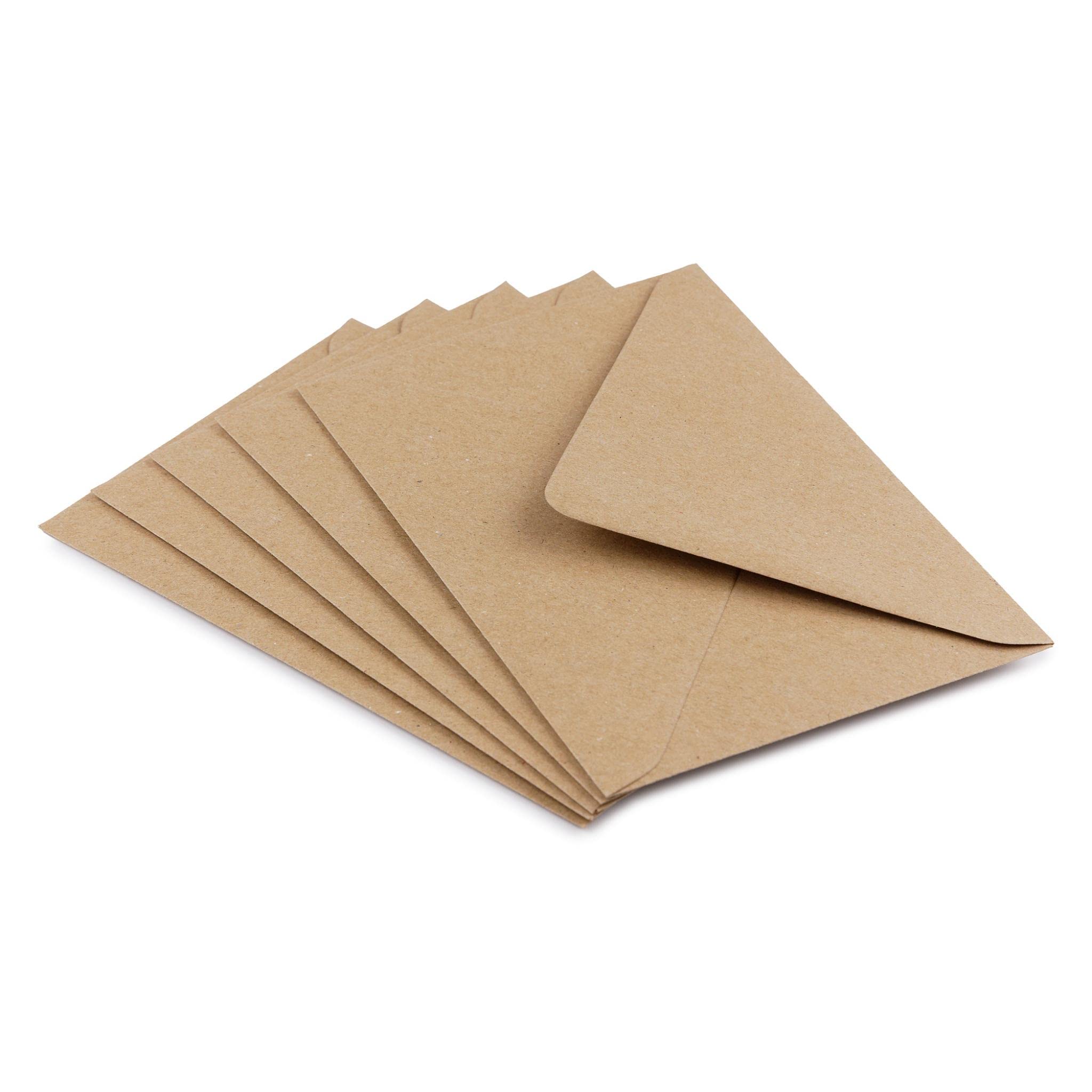 DJP C6 Kraft Fleck Envelopes Natural Brown 114mm x 162mm - Pack of 100