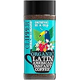 Clipper Instant Coffee, Latin American, 3.5oz jar (100g) | A joyfully toasty blend of smooth, Latin American Arabica coffee. Made with Fairtrade coffee beans. Organic certified.
