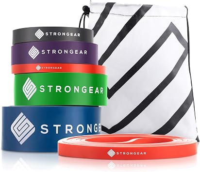 Strongear Premium Fitnessband Mit Tasche Und Trainingsanleitung