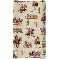 Western Cowboy Cactus Changing Pad Cover - Stretchy Soft Diaper Change Table Sheet Fits 32x16 Inch Pads