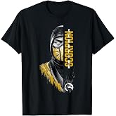 Mortal Kombat Klassic Scorpion Split Face Bust Portrait T-Shirt