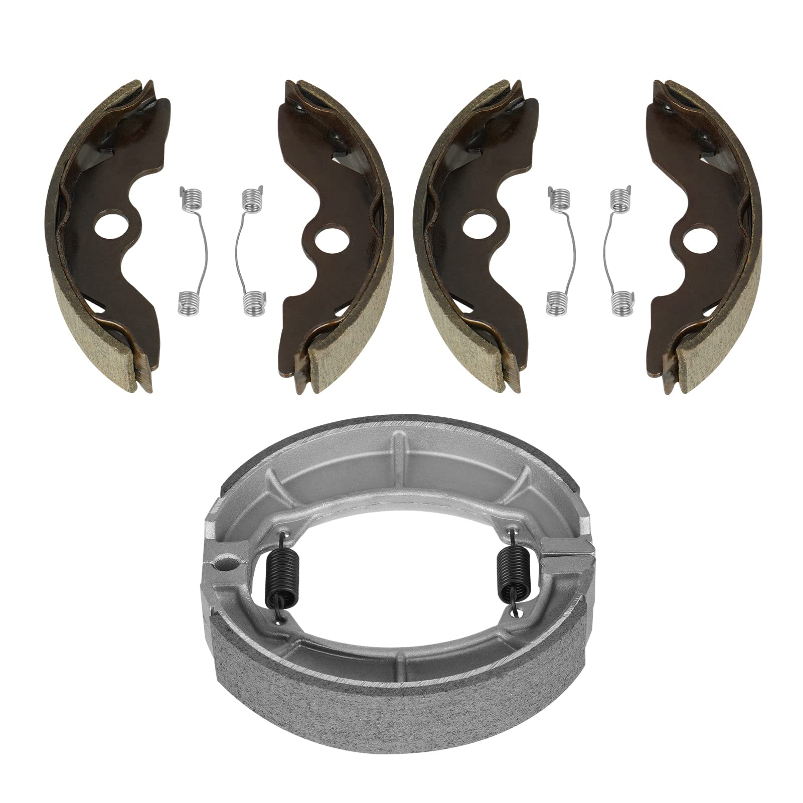 Photo 1 of Brake Shoes for Honda TRX200SX Fourtrax 1986 1987 1988, TRX200 1990 1991, TRX200D Type II 91 92 93 94 95 96 97 306 345 Front & Rear - 3 Set