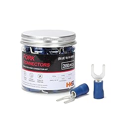 HKS 200PCS Insulated Fork Spade Wire Connectors