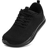 STQ Women's Wide Toe Box Shoes Breathable Mesh Walking Tennis Sneakers | Lightweight, Cushioned Non-Slip Sole, Lace Up, Ladies Nurse Extra Wide Fit Shoe for Work Travel Gym Workout, All-Day Standing