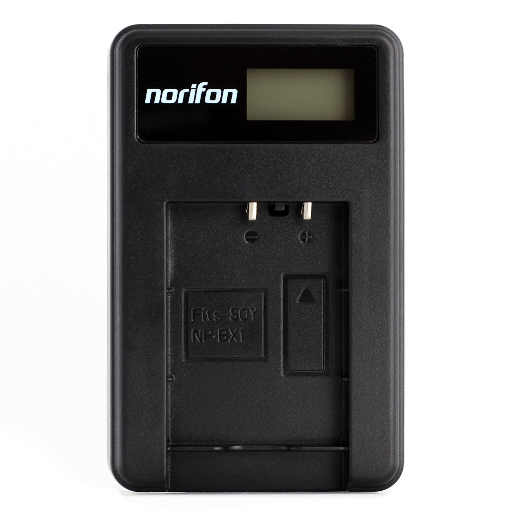 Norifon NP-BX1 LCD USB Charger for Sony Cyber-shot DSC-RX100, DSC-RX100 II, DSC-RX100 III, DSC-HX90V, DSC-WX350, DSC-WX500, HDR-AS15 Camera and More