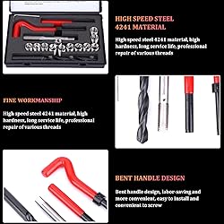 17 Pcs M12x1.5 Thread Repair Insert Kit,Thread