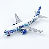 AVIAMUSE Model Airplane, United N14102 Aircraft Planes Model Suitable for Collection and Christmas Birthday, Desktop Decor