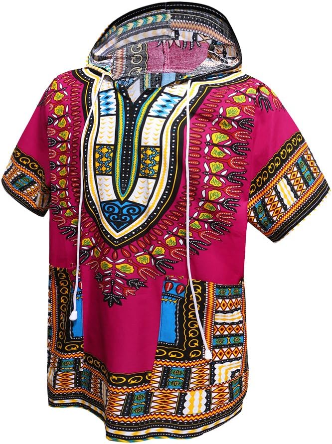 African Dashiki Shirt Unisex Africa Indian Traditional Hoodie Top Clothes One Size fits All