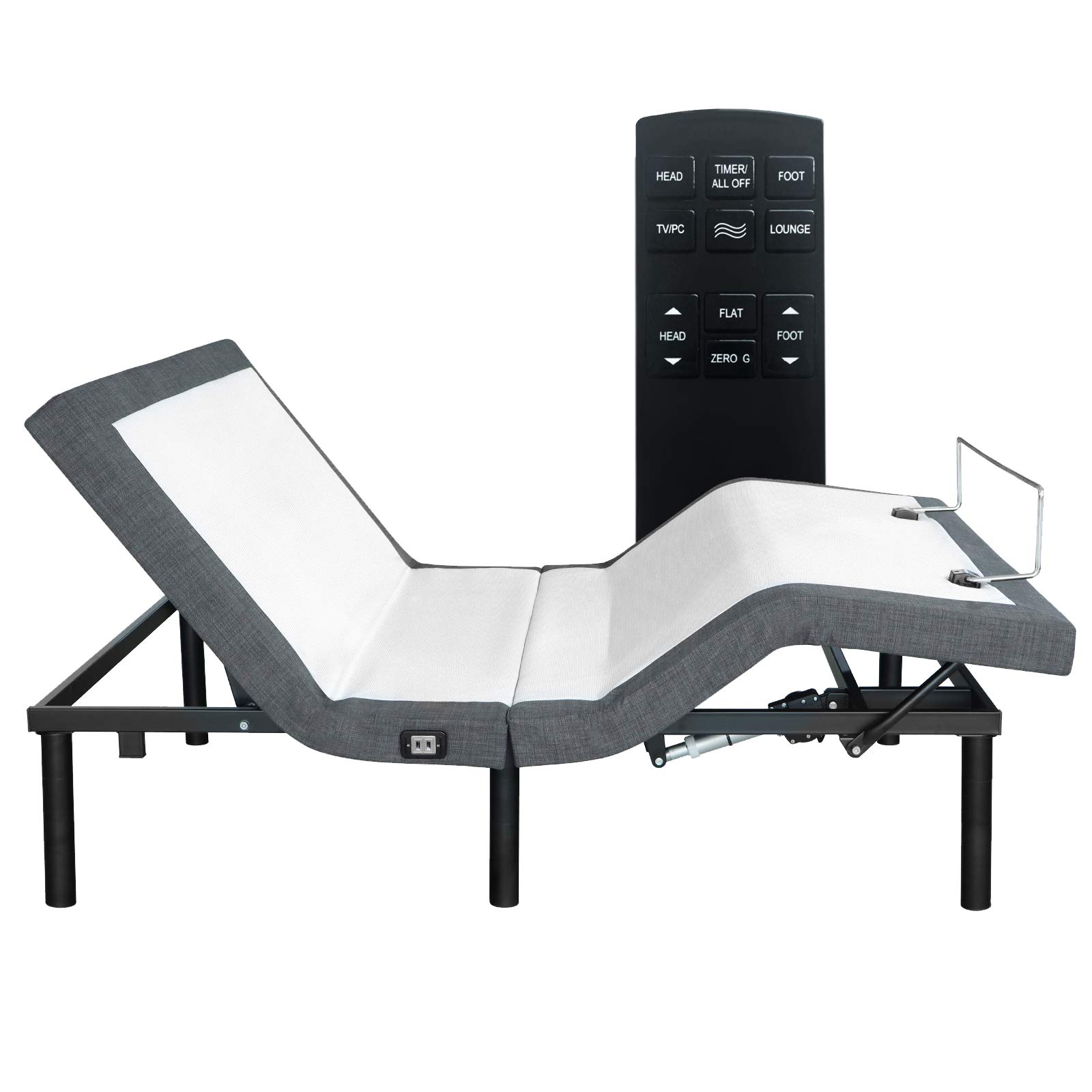 Buy mecor Upholstered Adjustable Bed Base Frame , Double Massage Points