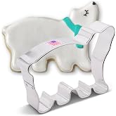 Ann Clark Polar Bear Cookie Cutter, Extra Large 5-3/4&rdquo; Made in USA | Perfect Size and Shape, America&rsquo;s Largest Cookie Cutter Maker, Food-Safe American Steel