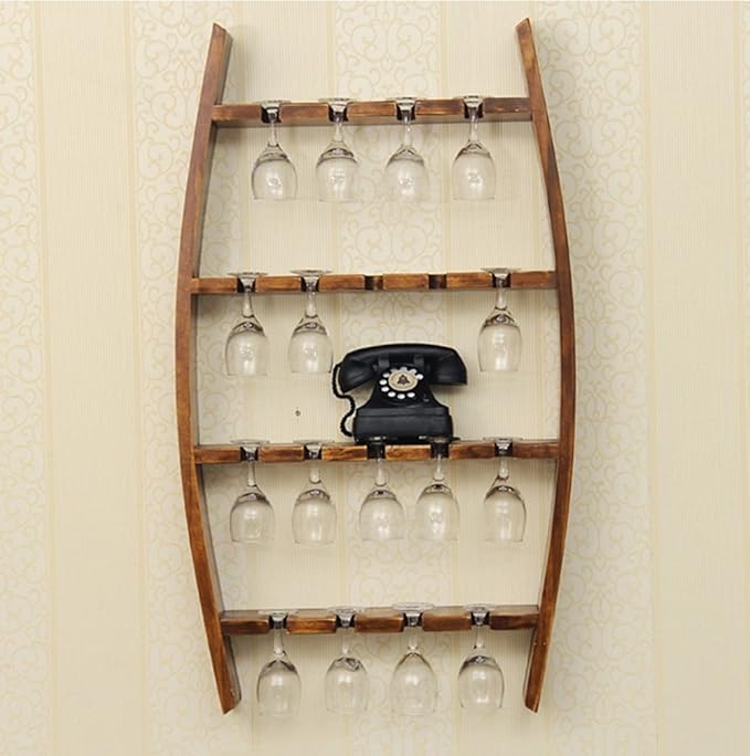 Dispaly Shelf Upside Down Stemware JHOMEWine Racks Multifunction Wall