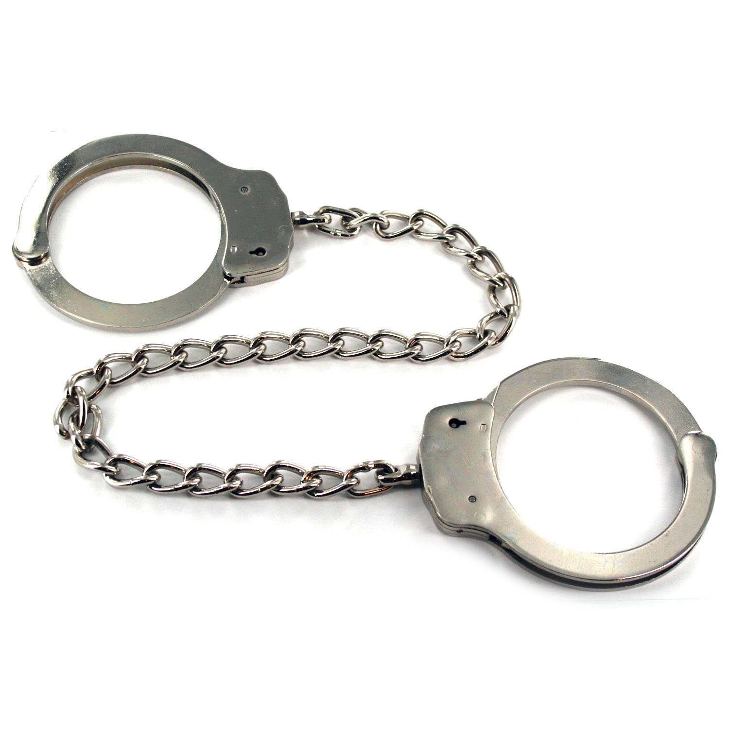 Professional Grade Handcuffs & Leg Cuffs Stainless Steel Silver