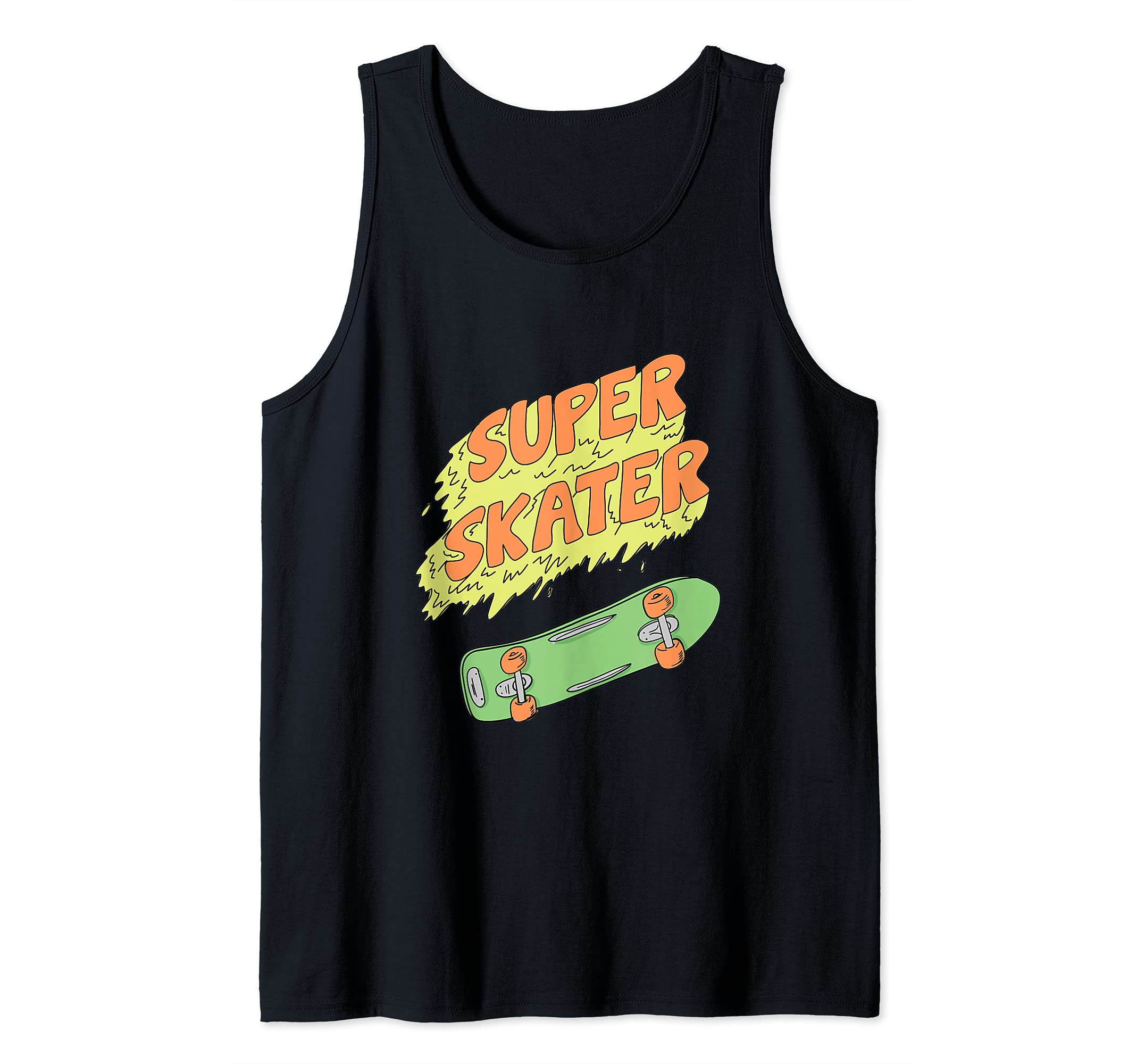 Super Skater - Skating Gift For Skaters & Skateboarders Tank Top