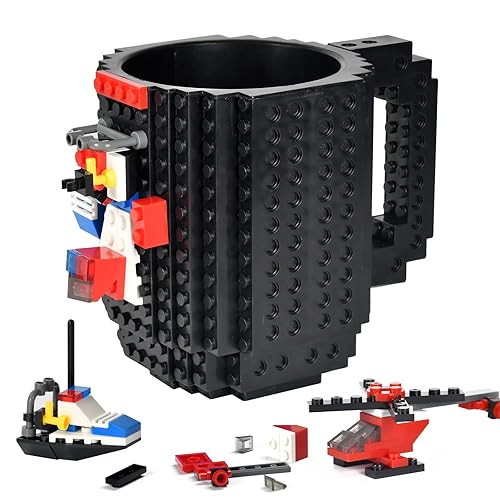 OEAGO Secret Santa Gifts for Men Him, DIY Brick Blocks Coffee Mug, Mens Gifts for Christmas, Christmas Novelty Presents for Boyfriends on Birthday Anniversary