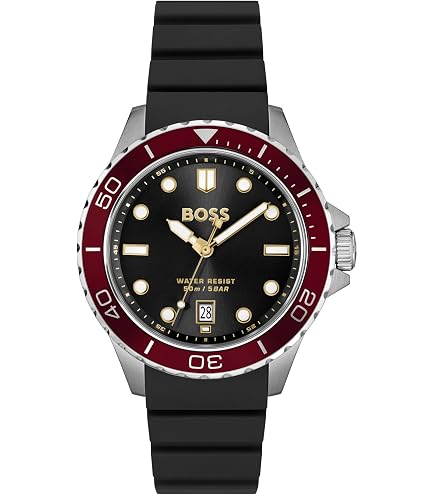 Amazon.com: BOSS Men's Candor Yellow Gold Ionic Plated Stainless