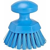 Vikan 38853 Brush,Scrub,Round,Stiff,5",PP/PBT,Blue