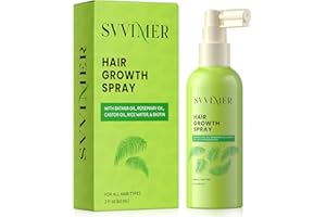 Svvimer Hair Growth Serum Spray - with Rosemary Batana Oil Biotin for Hair Loss and Thinning Hair - Thicker Fuller Hair for Women Men 2 Fl Oz (Pack of 1)