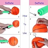 POTWPOT 5pc Inflatable Sport Balls Set w/ Pump - Football Basketball Volleyball view 3