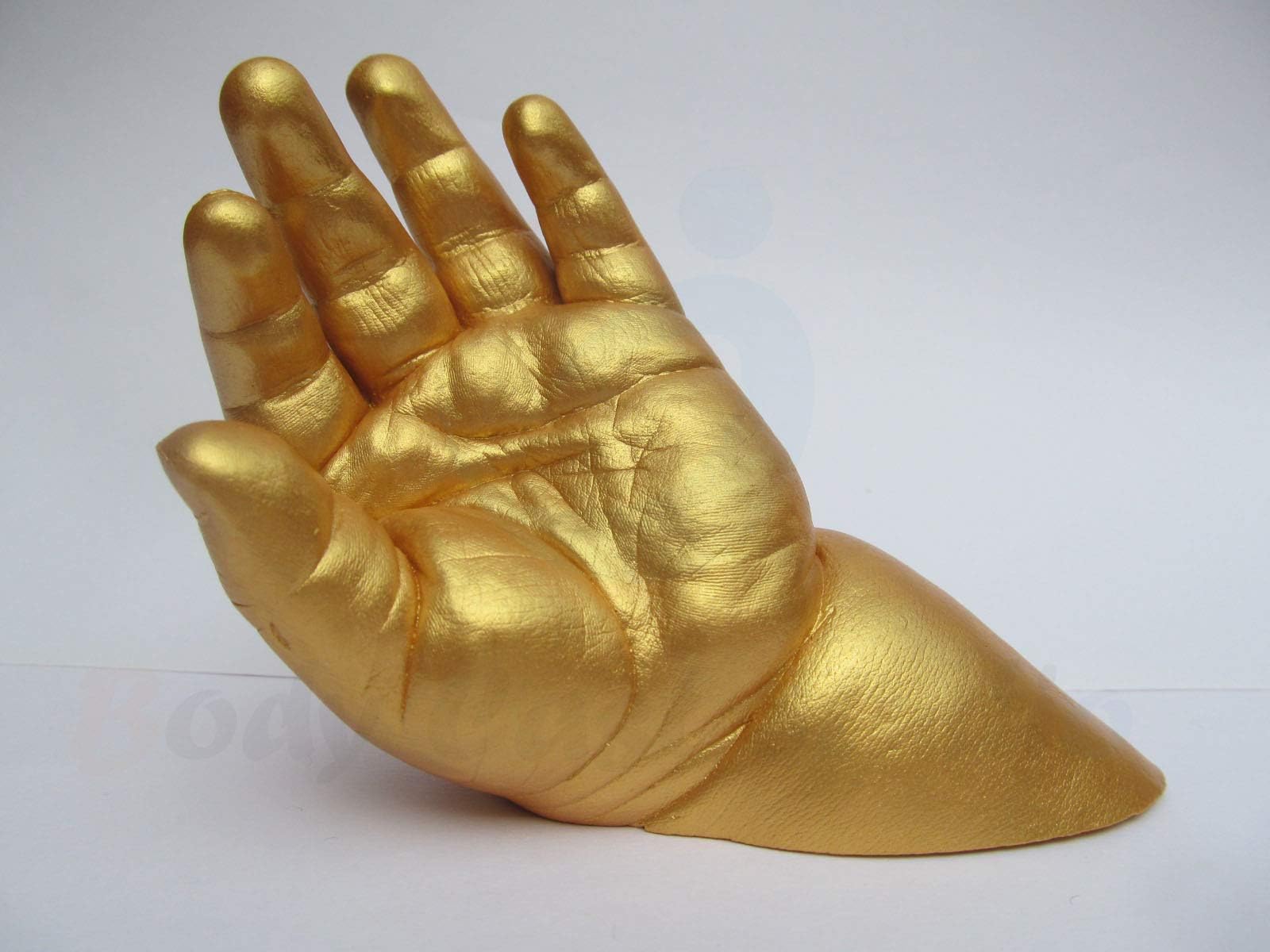 Baby NEWBORN 3D Hand Casting Moulding Kit | Gift Idea | Strictly for Newborns and up to 3 years of age | Handprint Footprint | Body Cast Studio (Gold colour)
