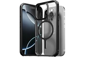 Sinjimoru for MagSafe iPhone 16 Pro Max Case, Military Grade Shockproof/Anti-Yellowing Slim Bumper with TPU Edge Protection, M-AirGuard Black