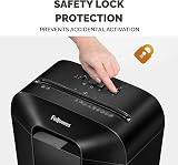 Fellowes LX41 Deskside Shredder 8 Sheet Mini-Cut 4x12mm 17 L Bin P-4 view 4