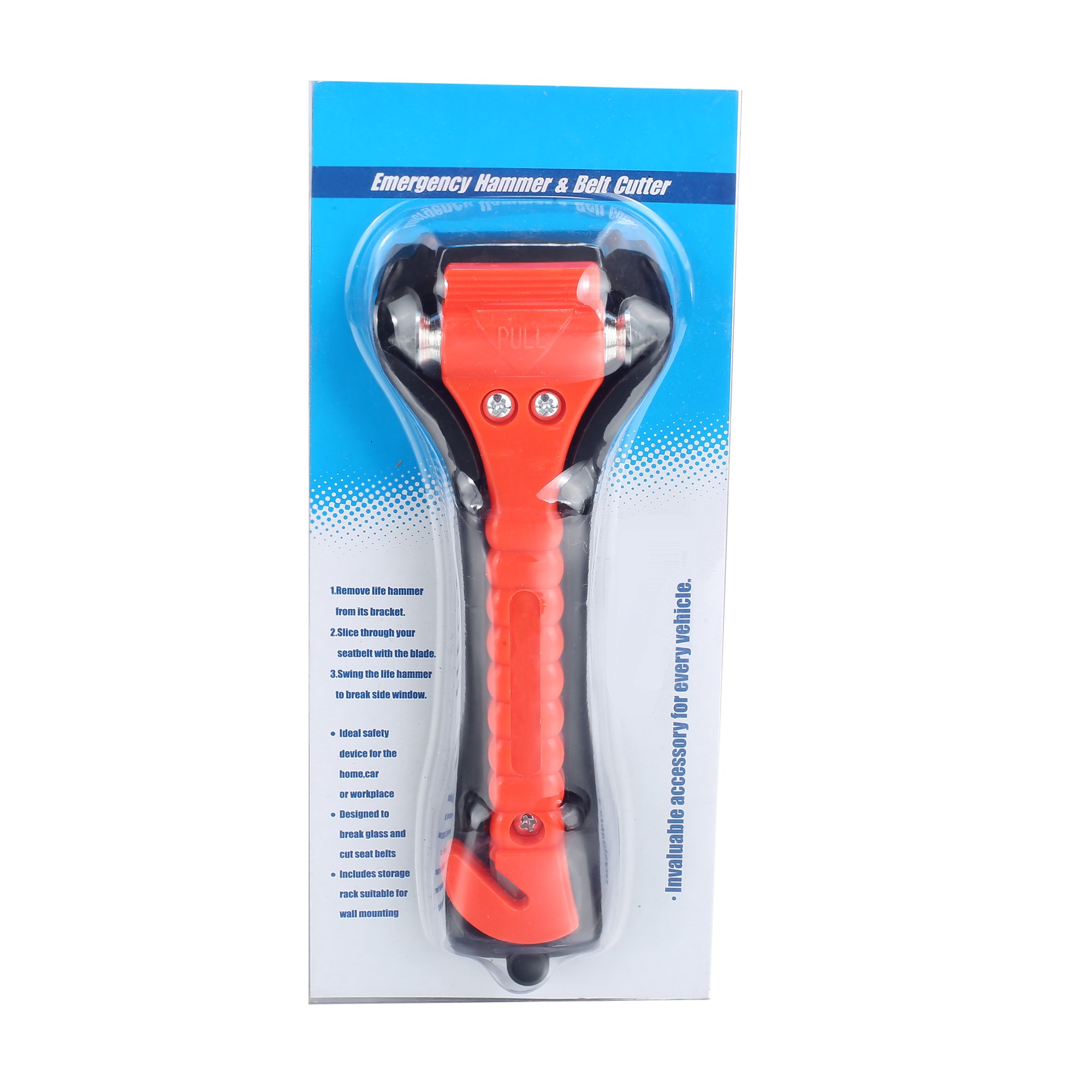 Kindsells Car Auto Emergency Safety Hammer Belt Window Glass Breaker Punch Cutter Bus Escape Rescue Tool Kit Survival Gear