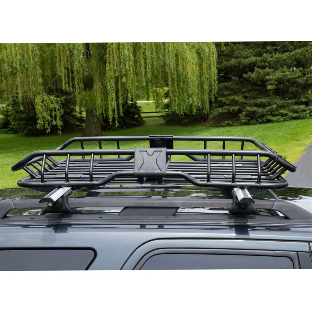 Apex ER08208S Heavy Duty Vehicle Roof Cargo Basket with Wind Fairing
