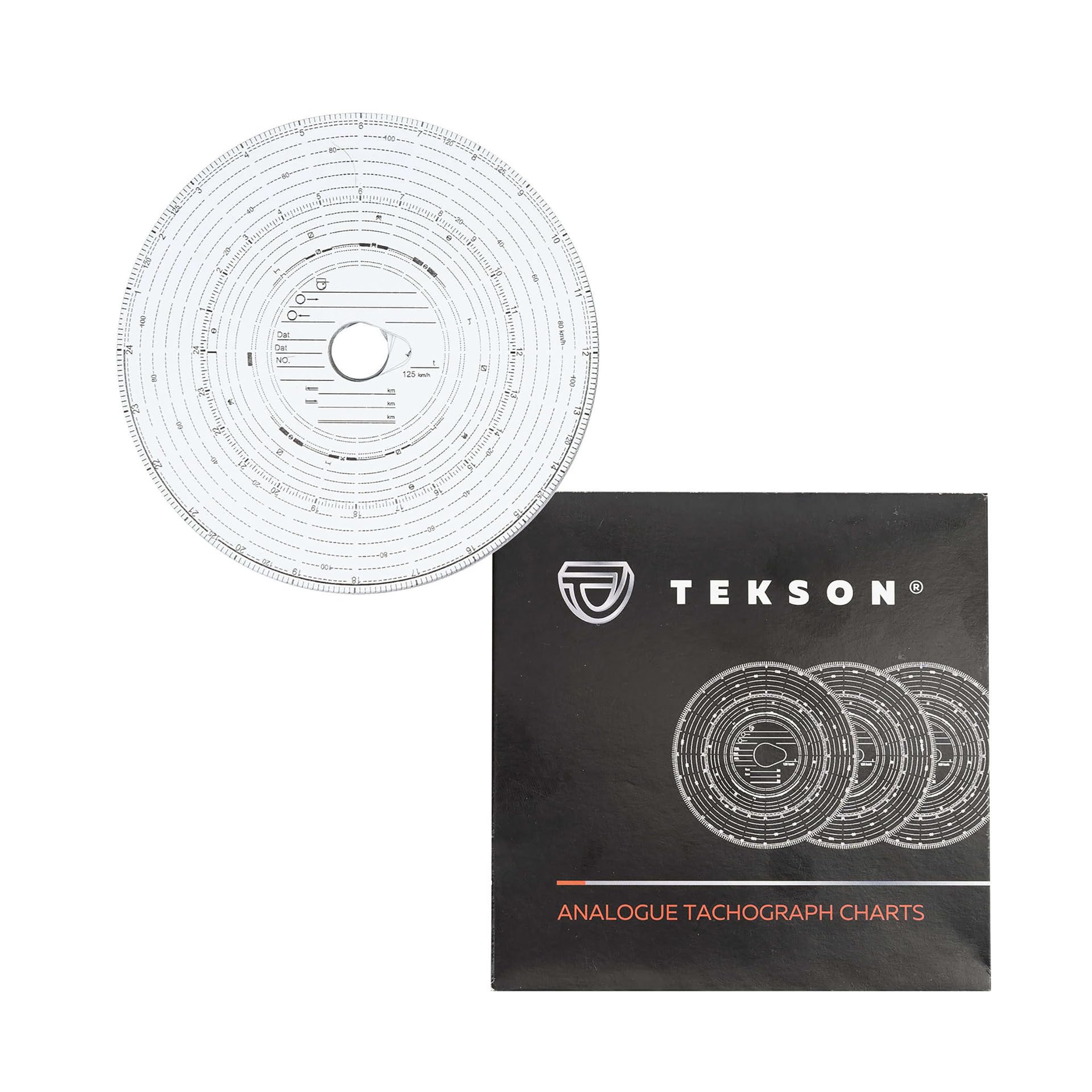 Carpoint 0250011 Tachograph Disk, 125 km