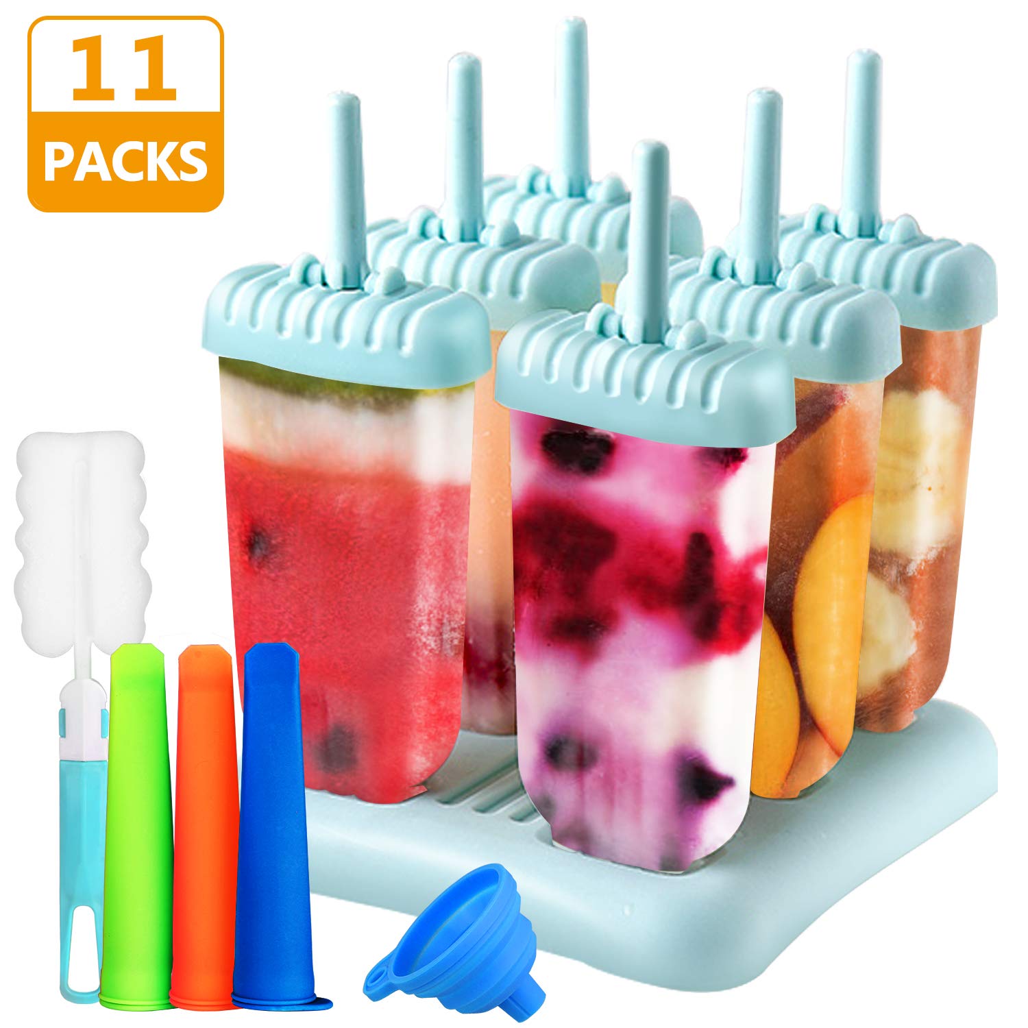 200 Sacs à Popsicle + 1 Entonnoir – Moule à Glace Maison Jetable – Scellés, Sans BPA – Parfait Pour Smoothies Et Jus