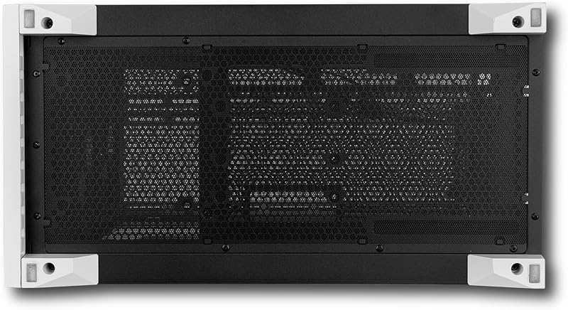 Hummer Element - ATX Torre Média | M-ATX | ITX, grelha frontal e superior, vidro temperado lateral, 3x ventoinhas de 140mm, ventoinhas Space 10, USB-C e 3.0, cor branca