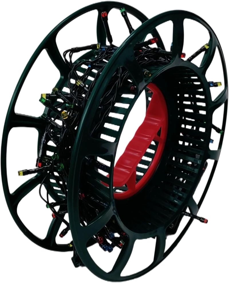 PMS Christmas Light Storage Wheel Wind Up Reel Carry Handle