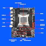 PUSOKEI LGA 2011-3 Motherboard DDR4 Dual Channel M.2 NVMe SATA NGFF Gigabit NIC view 6