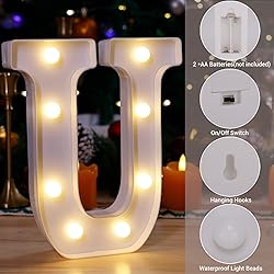 LED Marquee Sign Light Up Letters, Alphabet Light