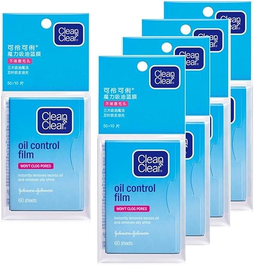 Oil Control Film Blotting Paper, Clean & Clear Oilabsorbing Sheets, 60