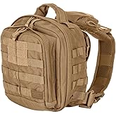 5.11 Tactical Sling Bag Pack MOAB 6, Shoulder Crossbody Military Bag, 11L, Kangaroo, Style 56963ABR