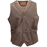 Outback Trading Company Men's Arkansas 2835 Casual Western Outdoor Vintage Canyonland Vest with Snaps & Concealment Pocket