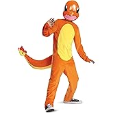 Disguise Boys Charmander Costume, Official Pokemon Deluxe Kids Costume With Headpiece