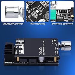 Audio Amplifier Board, ZK-502C Mini Bluetooth Amp