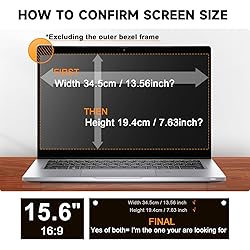 [2 Pack] 15.6 Inch Laptop Privacy Screen for