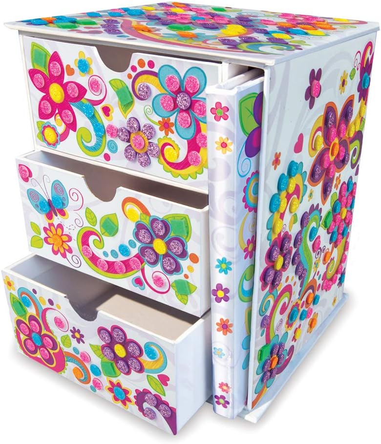 Sticky Mosaics Journal and Jewelry Box Craft Kit, Metallic Bright, Mittel - Image 4