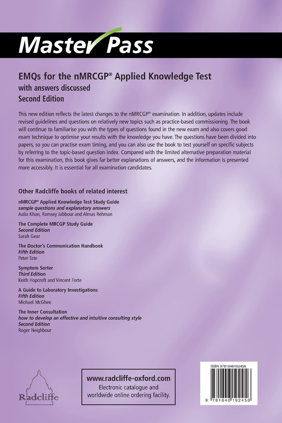 Emqs For The Nmrcgp Applied Knowledge Test With Answers - 