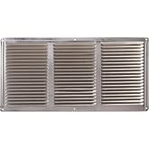 GAF Master Flow Aluminum Under Eave Soffit Vent, 16" x 8" in Mill Finish Includes Poly-Mesh Screen for Easy Installation and Ventilation Features 50 Sq. in. NFA - EAC16X8 (36 Pack)