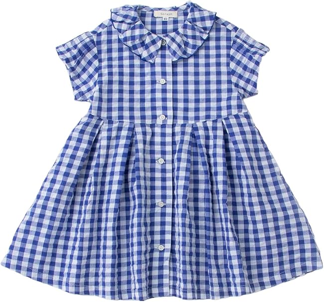 Amazon Co Jp Seraph セラフ ベビー ギンガムチェック ワンピース 赤ちゃん ベビー服 子供服 女の子 半袖 80 ネイビー 服 ファッション小物 Amazon Co Jp Seraph セラフ ベビー ギンガムチェック ワンピース 赤ちゃん ベビー服 子供服 女の子 半袖 80 ネイビー 服 ファッション小物
