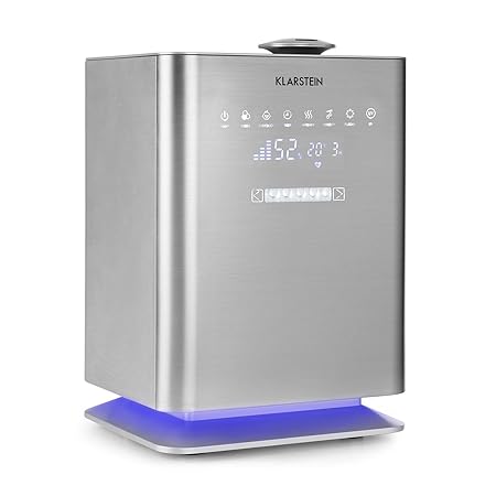 Klarstein Cubix • Luftbefeuchter • Lufterfrischer • Luftreiniger • Ionisator • 5,5 Liter Wassertank • Kindersicherung • Fernb