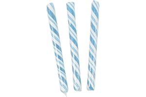 FUN EXPRESS Old Fashioned Candy Sticks, Individually Wrapped, Nostalgic Candy Canes, 80 Pieces (Light Blue)