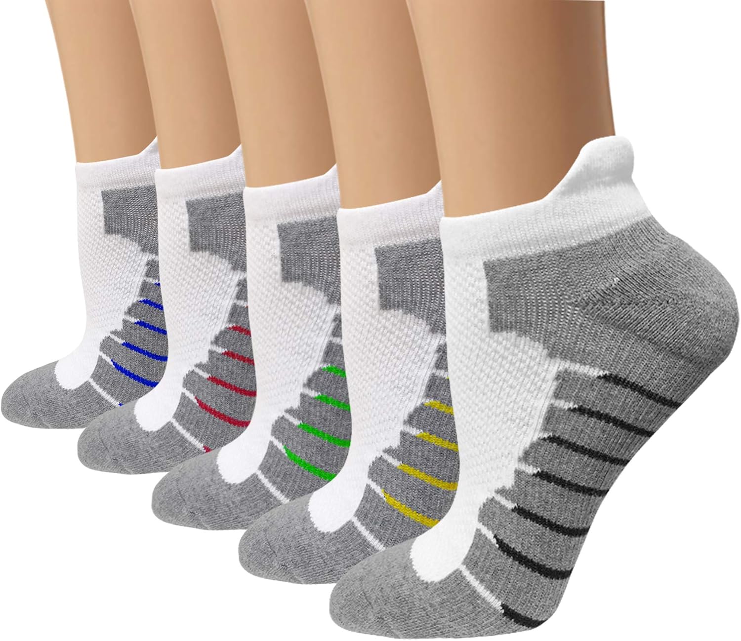 3/5/8 Pairs Copper Compression Ankle Socks Women & Men Sport Plantar Fasciitis Arch Support - Best For Athletic &Travel : Clothing