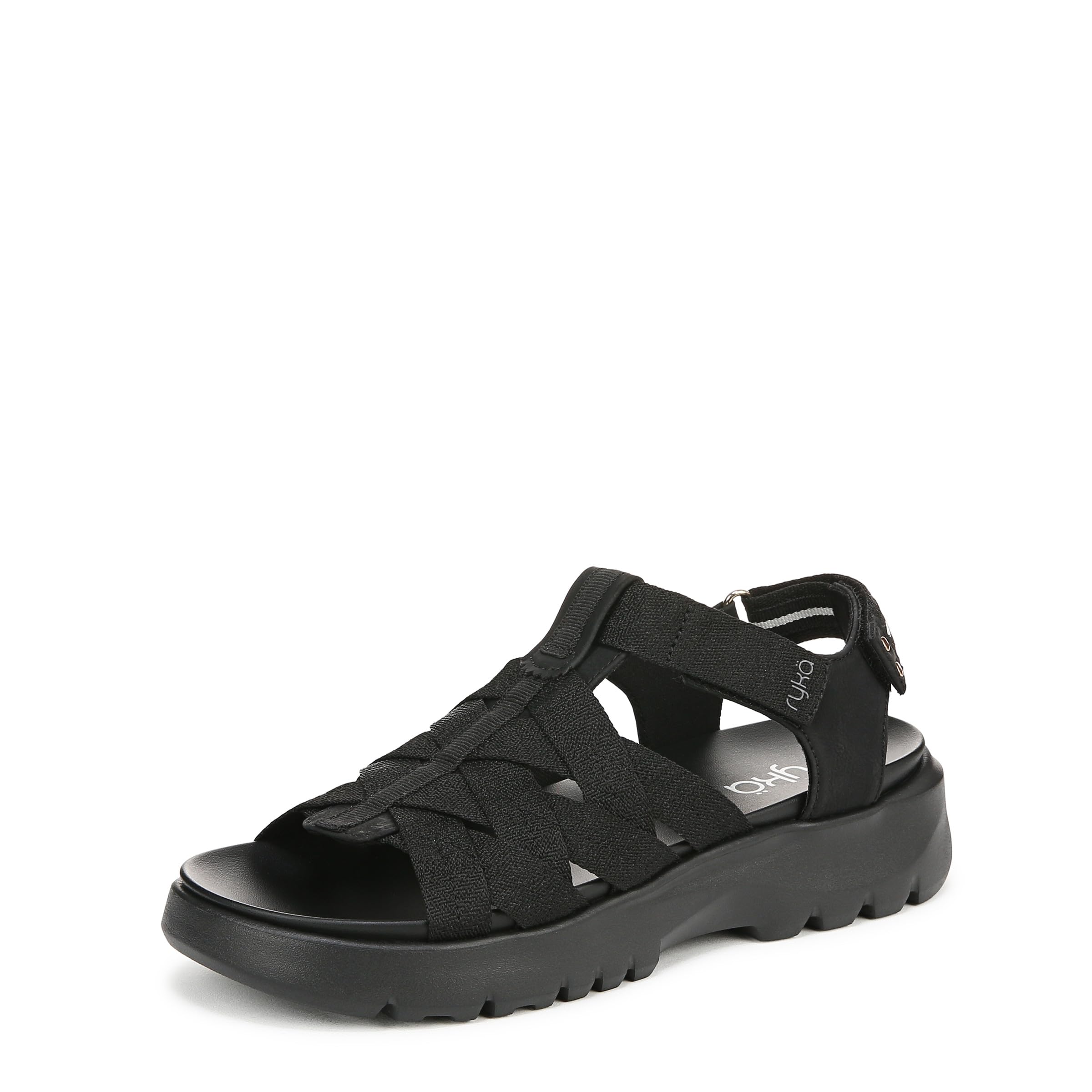 Ryka Womens Blissful Strappy Sandals Black 6.5 W
