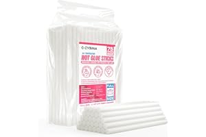 CYSINA Hot Glue Sticks Full Size, 0.43” Dia x 8” Long Clear Glue Gun Sticks, High Temp Glue Sticks with High Adhesive Force, 