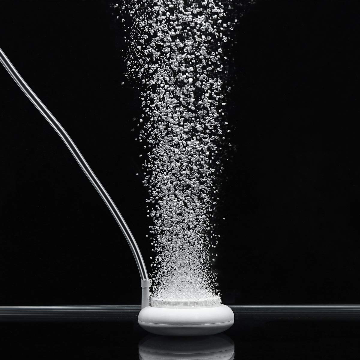 POPETPOP Air Stone Bubble for Aquarium Fish Tank Round Oxygen Diffuser with Suction Cup (2 Inch)