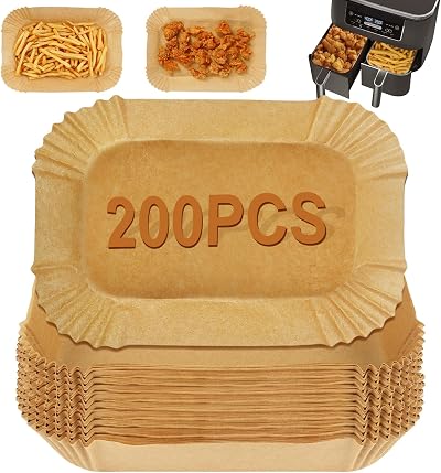 YQL 200Pcs Air Fryer Liners for Ninja Dual/Double Stack 9L & More